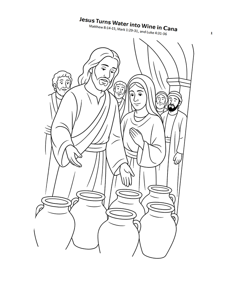 Bible activity sample page